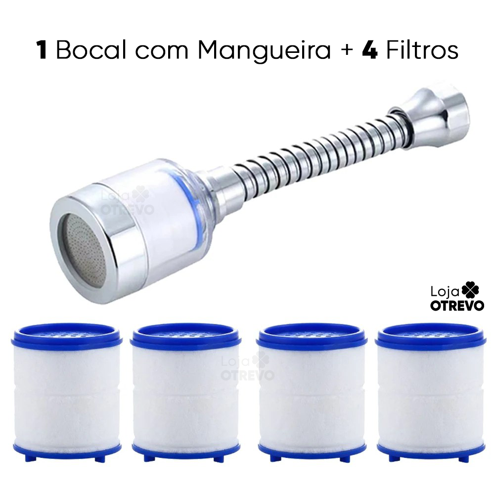 SmartFilter® Filtro Purificador de Água (COMPRE 1 E LEVE 3) - Acompanha Adaptador Universal