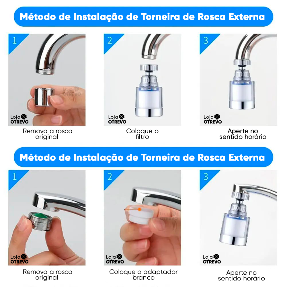 + 3 Unidades de  Filtro Purificador de Água