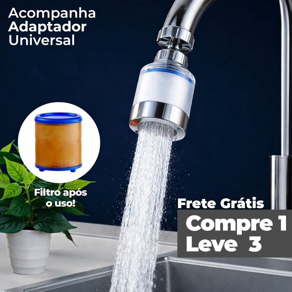 + 3 Unidades de  Filtro Purificador de Água